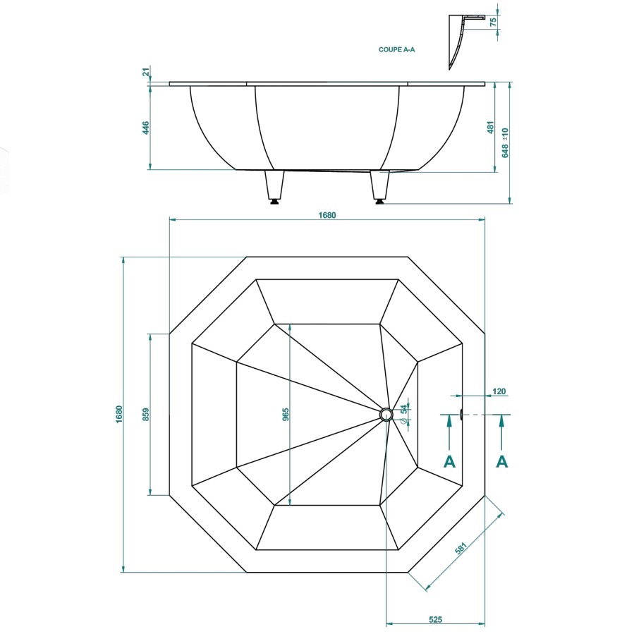BUILT-IN BATHTUB嵌入式浴缸尺寸图