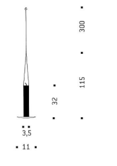 Fly Candle Fly吊灯尺寸图1