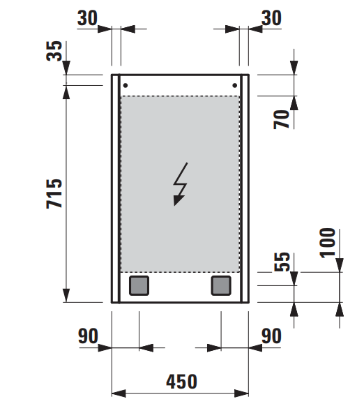 FRAME 25镜子柜尺寸图1