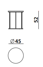 CIRCLE边几尺寸图1