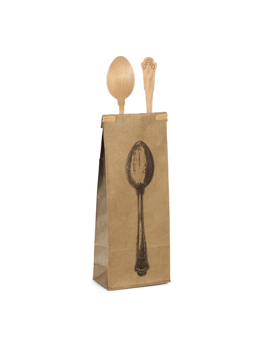TableeSet of 10 Wooden Spoons餐具细节图1