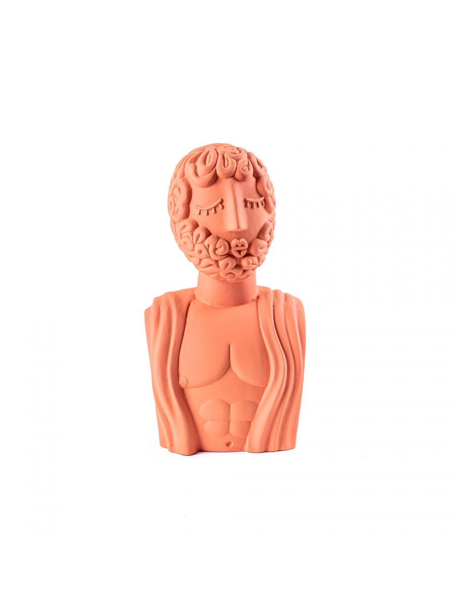 Magna Graecia Terracotta Bust Man饰品细节图2