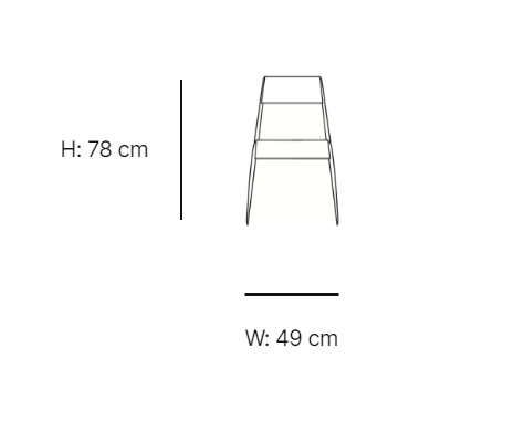 Ultraleggera Chair镜子尺寸图1